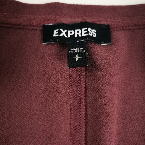 Express Purple V neck tank top - Picture 5 of 6